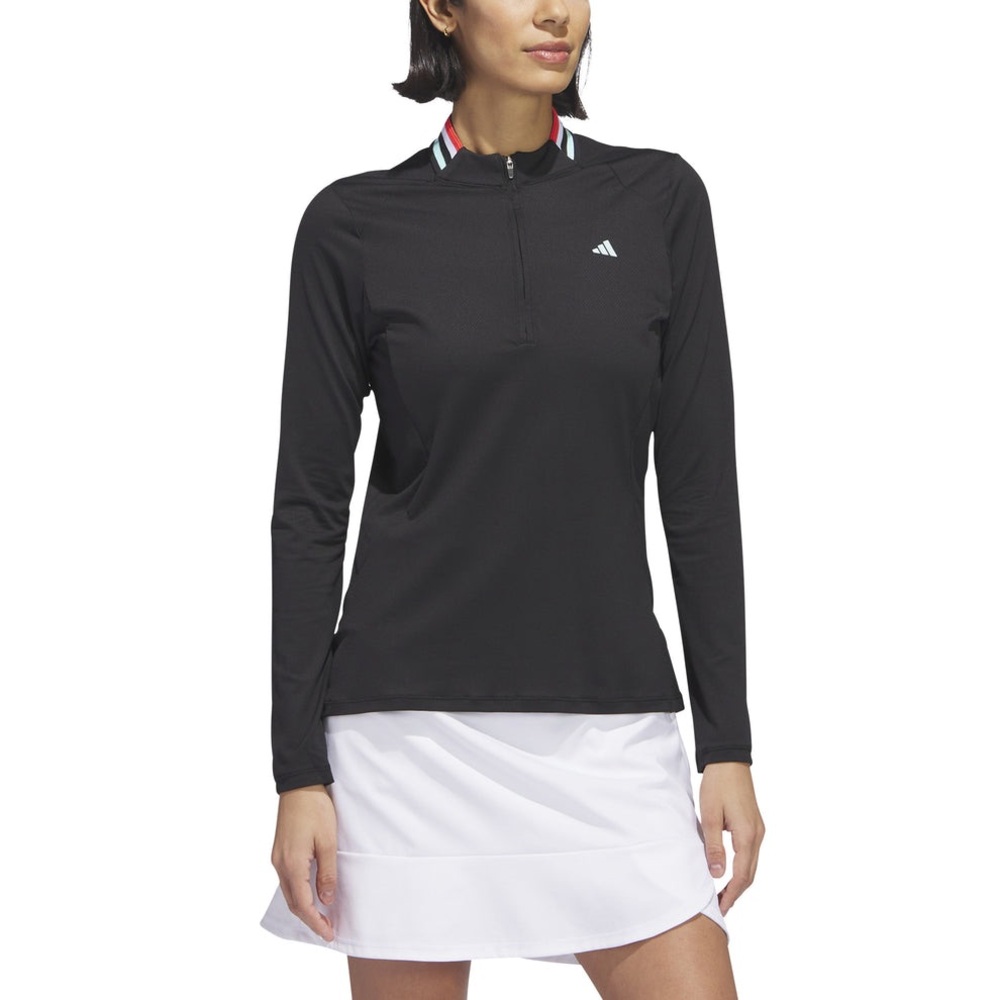 Adidas/NWOT Long Sleeve Mock Neck Golf Polo Sz M